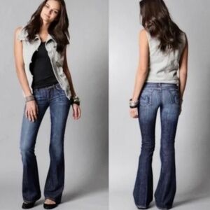 Citizens Of Humanity Womens Ingrid #002 Low Rise Flare Jeans Sz 26 Y2K Stretch